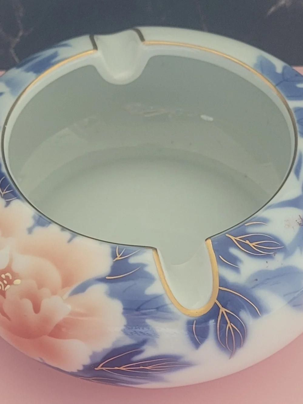 Japanese Porcelain Ashtray - Fukagawa Seiji